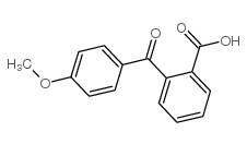 2-(4-甲氧基苯甲酰基)苯甲酸结构式