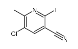 5-chloro-3-cyano-2-iodo-6-methylpyridine Structure