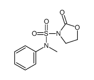 N-Methyl-2-oxo-N-phenyl-1,3-oxazolidine-3-sulfonamide Structure