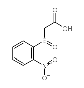 [(2-nitrophenyl)sulfinyl]acetic acid Structure