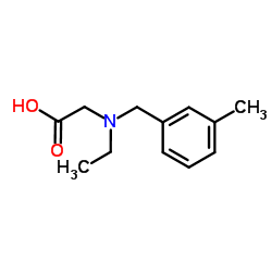 N-Ethyl-N-(3-methylbenzyl)glycine结构式