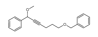 1-((6-methoxy-6-phenylhex-4-ynyloxy)methyl)benzene结构式
