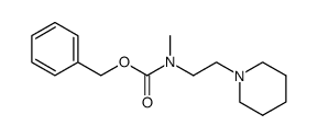 benzyl methyl(2-piperidin-1-ylethyl)carbamate结构式