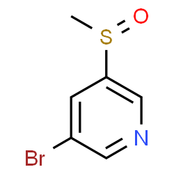 3-Bromo-5-(methylsulfinyl)pyridine结构式