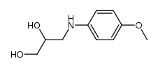 3-[(4-methoxyphenyl)amino]-1,2-propanediol结构式