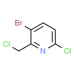 3-Bromo-6-chloro-2-(chloromethyl)pyridine结构式