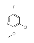 2-甲氧基-3-氯-5-氟吡啶结构式