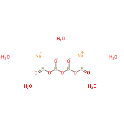 四硼酸钠(五水)结构式