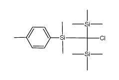 (chloro(dimethyl(p-tolyl)silyl)methylene)bis(trimethylsilane) Structure
