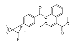 methyl 3-methoxy-2-(4-(3-trifluoro-3-diazirinyl)benzoyloxyphenyl)propenoate Structure