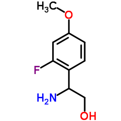 2-Amino-2-(2-fluoro-4-methoxyphenyl)ethanol Structure
