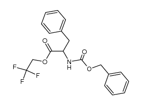 2,2,2-trifluoroethyl 2-(((benzyloxy)carbonyl)amino)-3-phenylpropanoate结构式