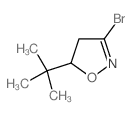 3-溴-5-(1,1-二甲基乙基)-4,5-二氢-异噁唑结构式