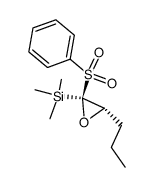trans-2-phenylsulphonyl-3-propyl-2-trimethylsilyloxirane结构式