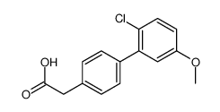 2-(2-氯-5-甲氧基-[1,1-联苯]-4-基)乙酸结构式