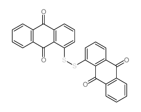 9,10-Anthracenedione, 1,1-dithiobis- Structure