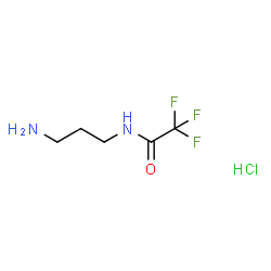 N-三氟乙酰基-1,3-丙二胺盐酸盐结构式