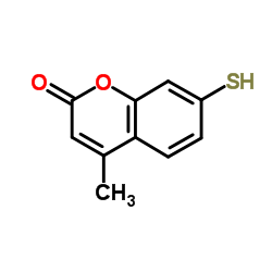 7-巯基-4-甲基-2H-吡喃-2-酮结构式