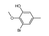 3-bromo-2-methoxy-5-methylphenol Structure