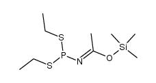 S,S'-diethyl O-trimethylsilylacetimidoyldithiophosphite结构式