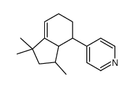4-(1,1,3-trimethyl-2,3,3a,4,5,6-hexahydroinden-4-yl)pyridine结构式
