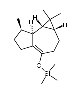 trimethyl(((1aR,7R,7aS,7bR)-1,1,7-trimethyl-1a,2,3,5,6,7,7a,7b-octahydro-1H-cyclopropa[e]azulen-4-yl)oxy)silane Structure