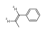 [D2]-cis-β-methylstyrene Structure