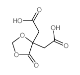 1,3-Dioxolane-4,4-diaceticacid, 5-oxo- Structure