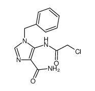 1-benzyl-5-chloroacetamidoimidazole-4-carboxamide Structure