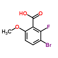 3-Bromo-2-fluoro-6-methoxybenzoic acid structure