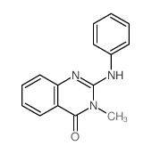 4(3H)-Quinazolinone,3-methyl-2-(phenylamino)- Structure
