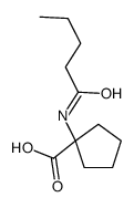 N-戊酰基氨基环戊烷-1-羧酸结构式
