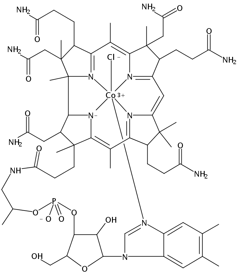 氯钴胺素结构式