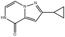 2-环丙基-4H,5H-吡唑并[1,5-A]吡嗪-4-酮结构式