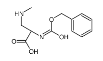(S)-2-(((苄氧基)羰基)氨基)-3-(甲基氨基)丙酸结构式