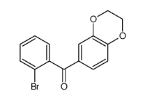 2-BROMO-3',4'-(ETHYLENEDIOXY)BENZOPHENONE结构式