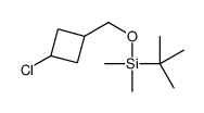 tert-butyl-[(3-chlorocyclobutyl)methoxy]-dimethylsilane Structure