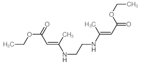 2-Butenoic acid,3,3'-(1,2-ethanediyldiimino)bis-, 1,1'-diethyl ester结构式