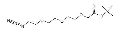 Azido-PEG3-C-Boc结构式