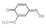4-Hydroxyimino-2-methoxy-2,5-cyclohexadien-1-one Structure