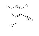 2-chloro-3-cyano-4-methoxymethyl-6-methylpyridine Structure