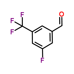 3-氟-5-(三氟甲基)苯甲醛结构式