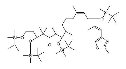 (3S,7S,8S,12Z,15S,16E)-1,3,7,15-tetrakis[[tert-butyl(dimethyl)silyl]oxy]-4,4,6,8,12,16-hexamethyl-17-(2-methyl-1,3-thiazol-4-yl)heptadeca-12,16-dien-5-one结构式