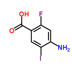 4-Amino-2-fluoro-5-iodobenzoic acid Structure