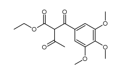 3-oxo-2-(3,4,5-trimethoxy-benzoyl)-butyric acid ethyl ester Structure
