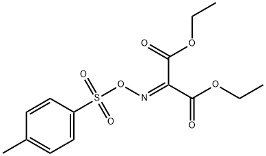 2-((甲苯磺酰氧基)亚氨基)丙二酸二乙酯结构式