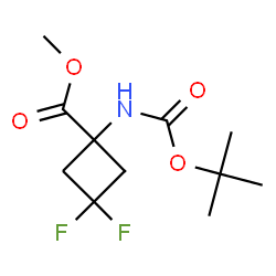 Methyl 1-{[(tert-butoxy)carbonyl]amino}-3,3-difluorocyclobutane-1-carboxylate Structure