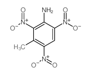 Benzenamine,3-methyl-2,4,6-trinitro- Structure