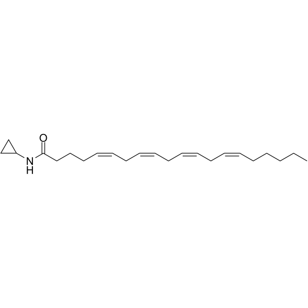 Arachidonoyl Cyclopropylamide结构式