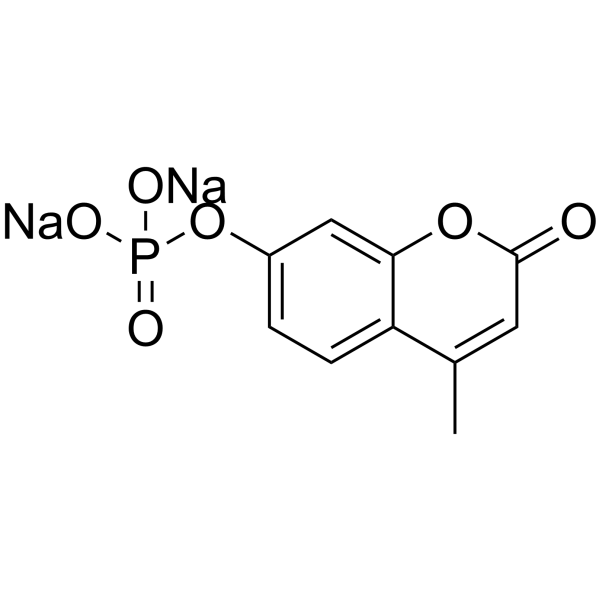 4-甲基伞形酮磷酸酯 二钠盐结构式